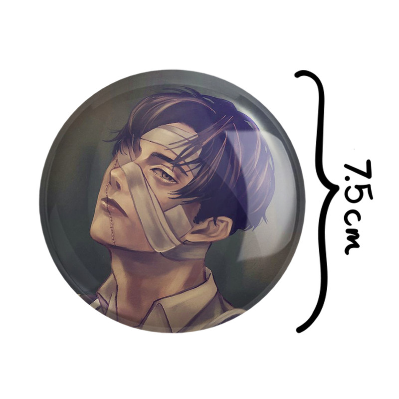 آینه جیبی خندالو طرح لیوای انیمه اتک آن تایتان Attack on Titan مدل تاشو کد 18575