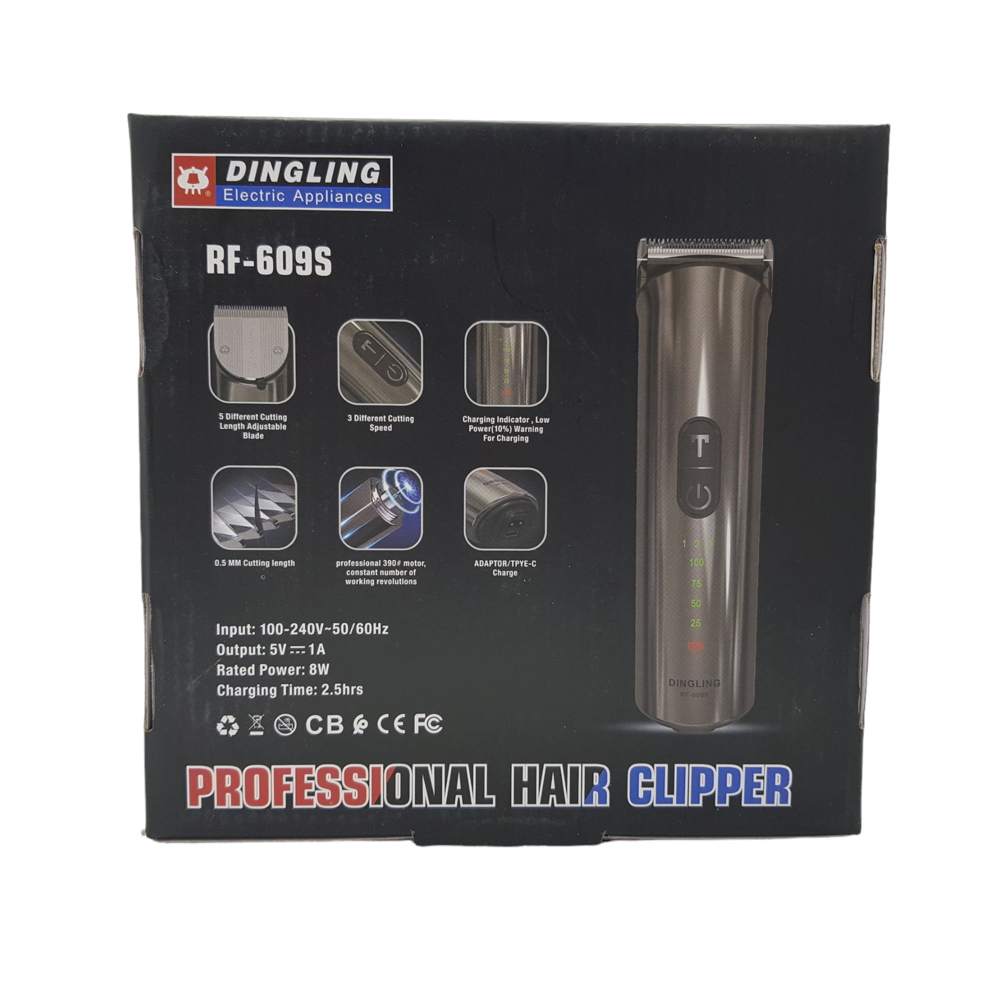 ماشین اصلاح موی سر و صورت دینگ لینگ مدل RF-609S