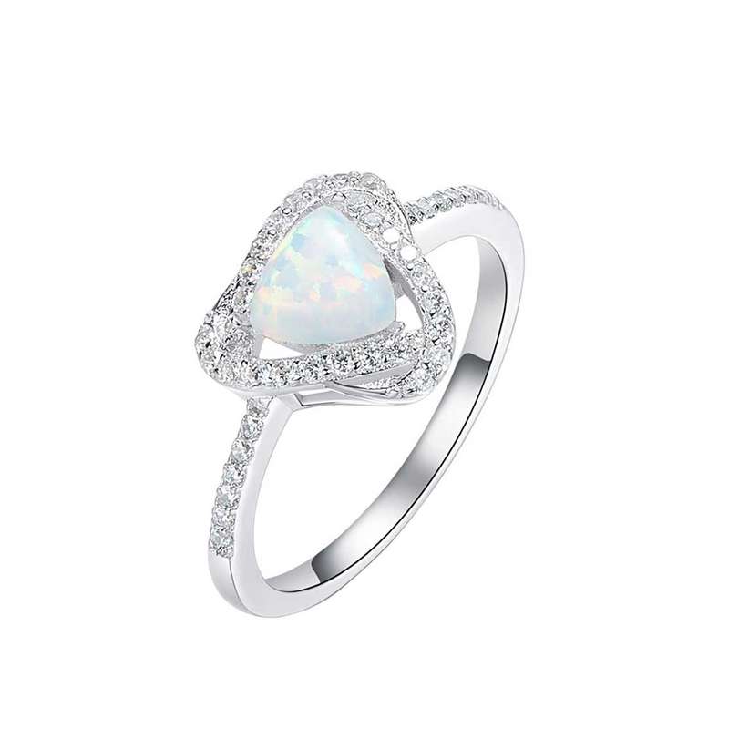 انگشتر نقره زنانه کوبیک مدل QR-1806