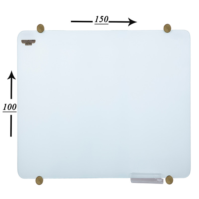 تخته وایت برد شیشه ای سترگ مدل S115 سایز 100x150 سانتی متر