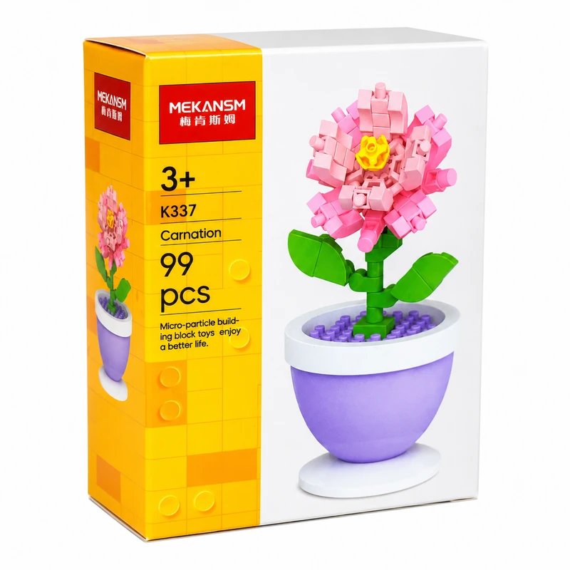 ساختنی 99 تکه مکانسم مدل گل میخک کد 337
