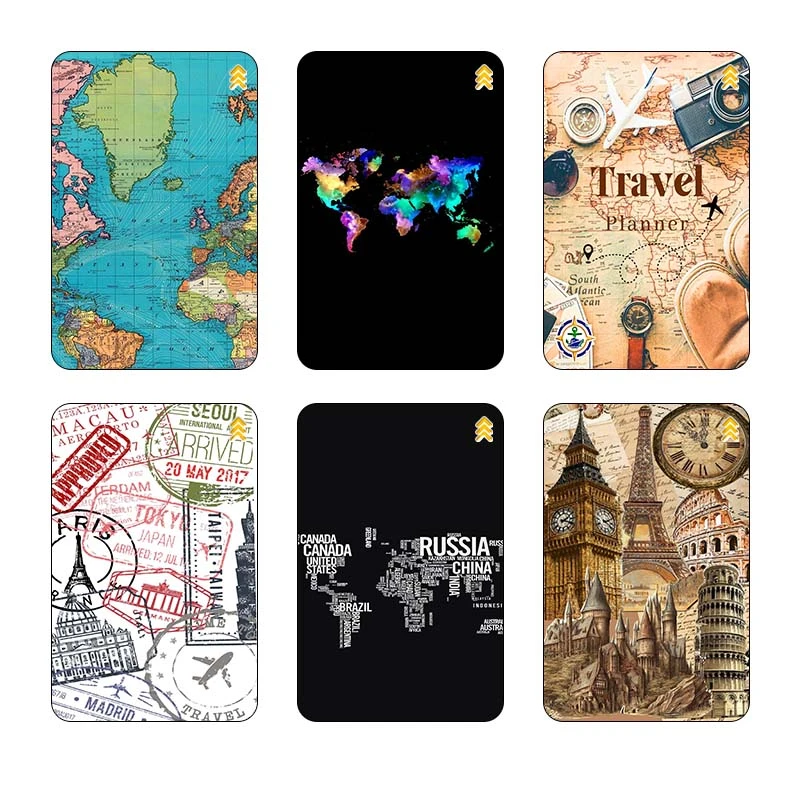 استيکر کارت کارنيکا طرح سفر Travel کد 63507 مجموعه 6 عددی