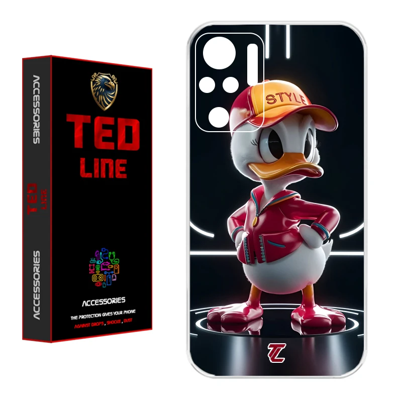 کاور تد لاین طرح دانلد داک کد 1137 مناسب برای گوشی موبایل شیائومی Redmi Note 10 4G / Note 10S / Poco M5S