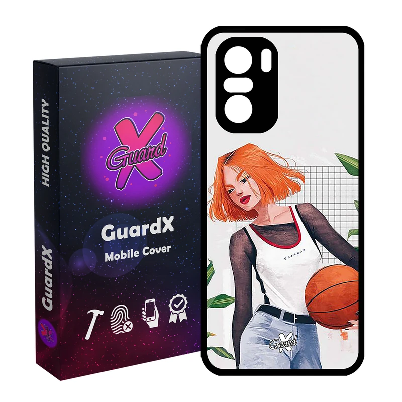 کاور گارد ایکس طرح Girl مدل Glass10338 مناسب برای گوشی موبایل شیائومی Poco F3/MI 11X/MI 11X Pro/Redmi K40/K40 Pro