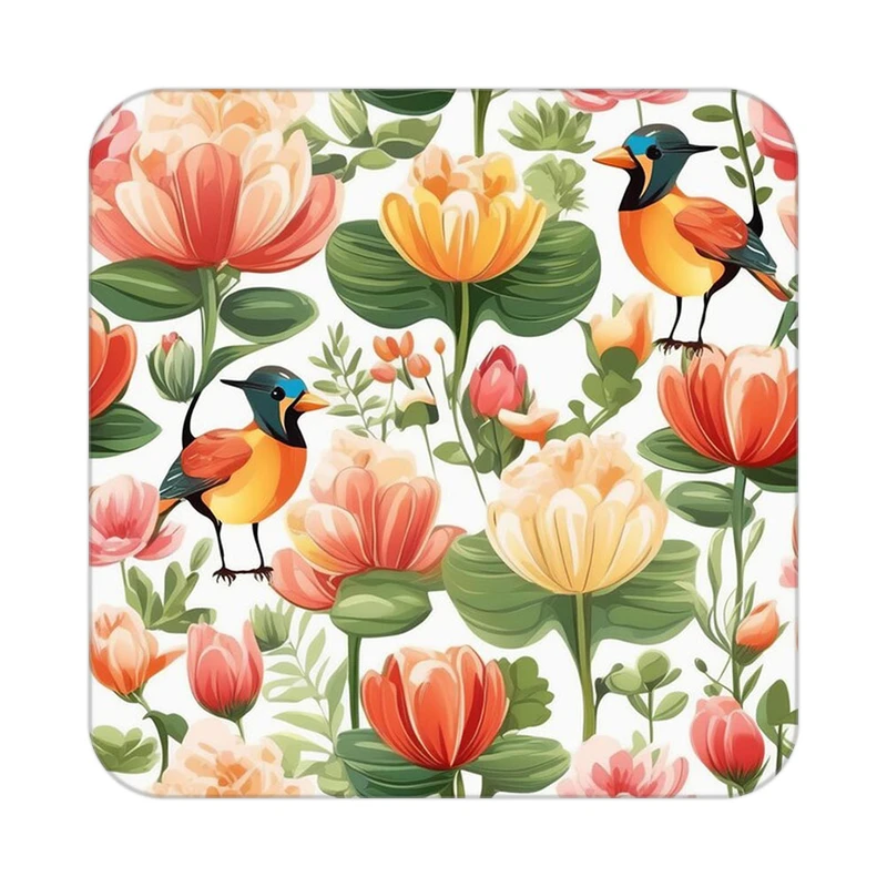 زیر لیوانی کاکتی طرح گل مدل mp19382