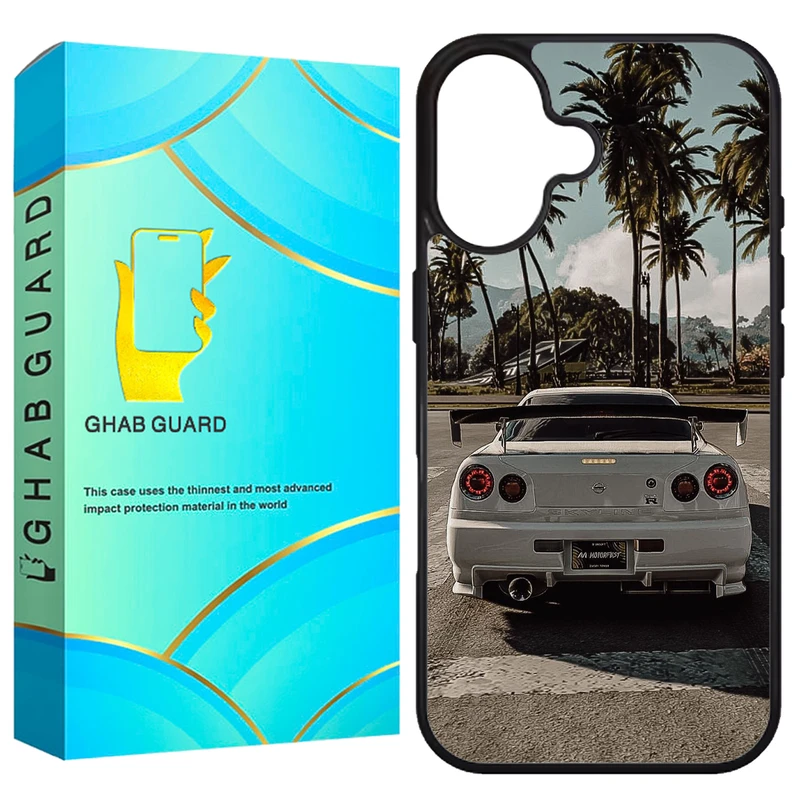 کاور قاب گارد طرح ماشین مدل G16PL مناسب برای گوشی موبایل اپل iPhone 16 Plus