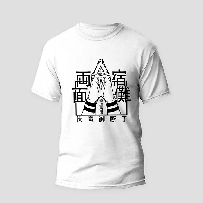 تی شرت آستین کوتاه مردانه مدل انیمه ای جوجیتسوکایسو کد ANM087