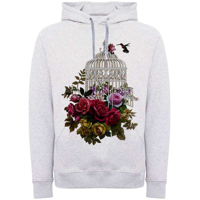 هودی زنانه مدل قفس وگل A110