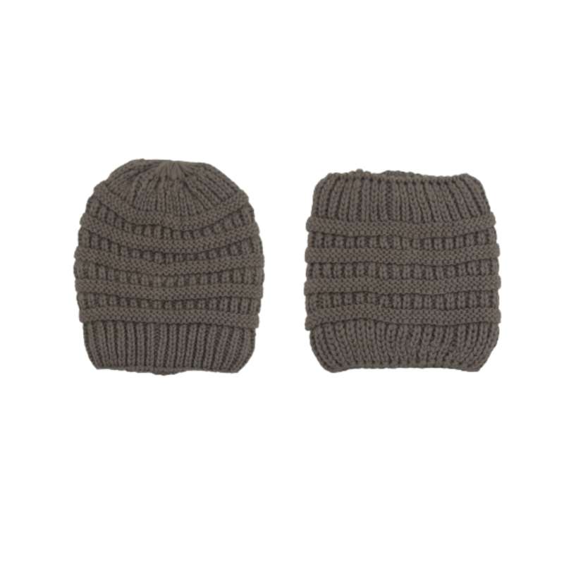 ست کلاه و شال گردن بافتنی مدل 464