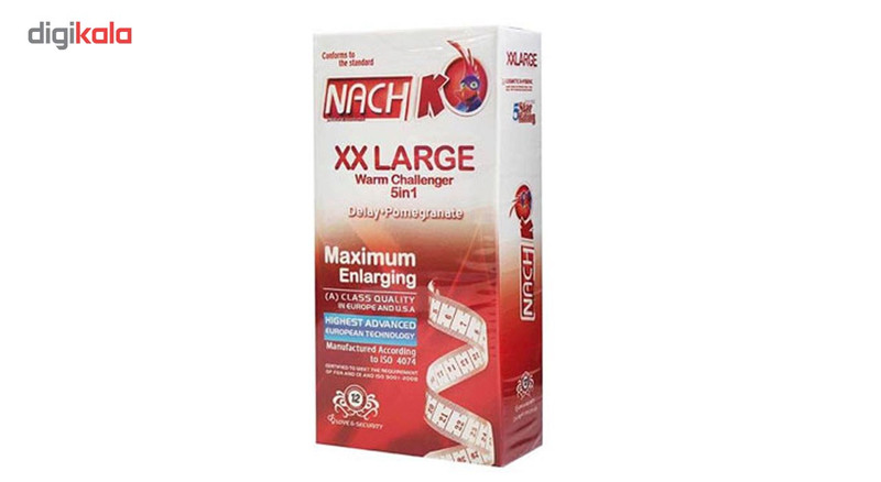 کاندوم کدکس مدل XXLarge سایز بسیار بزرگ بسته 12 عددی