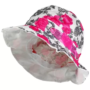 کلاه آفتابگیر بچگانه مدل  گلدار