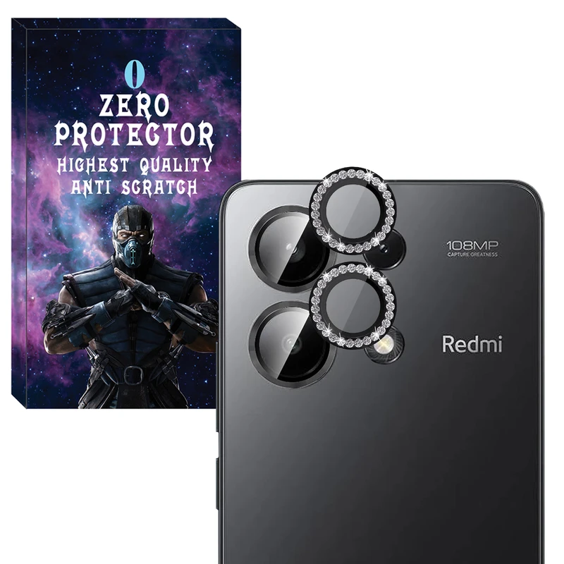 محافظ لنز دوربین رینگی زیرو مدل Ring-Diamond-ZR مناسب برای گوشی موبایل شیائومی Redmi Note 13 4G