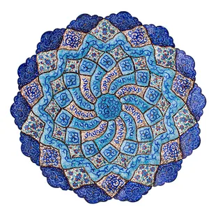 بشقاب میناکاری طرح اسلیمی کد AH9830