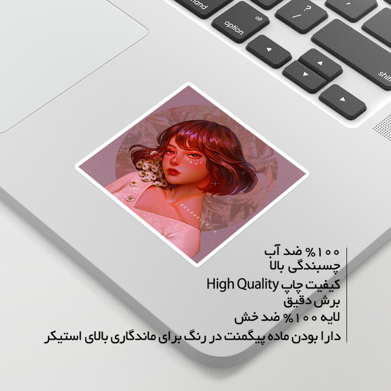 استیکر لپ تاپ ماسا دیزاین طرح girl مدل venus587