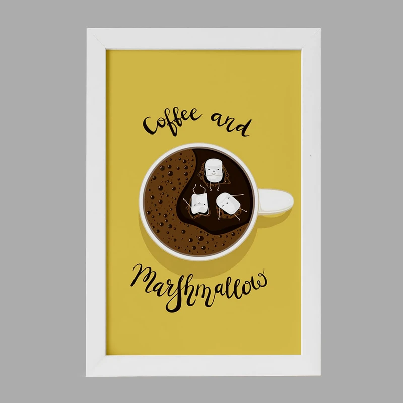 تابلو خندالو مدل کافی شاپ قهوه کد 27507