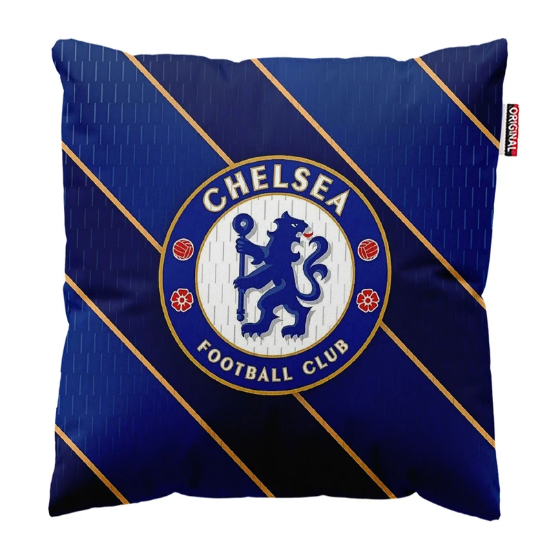  کوسن پاد آفرین طرح باشگاه چلسی کد 2495 سایز 30*30 سانتی متر