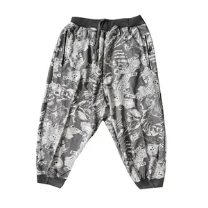 شلوارک مردانه مدل اسکلت رنگ طوسی