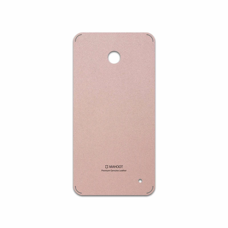 برچسب پوششی ماهوت مدل Rose Gold Leather مناسب برای گوشی موبایل نوکیا Lumia 630