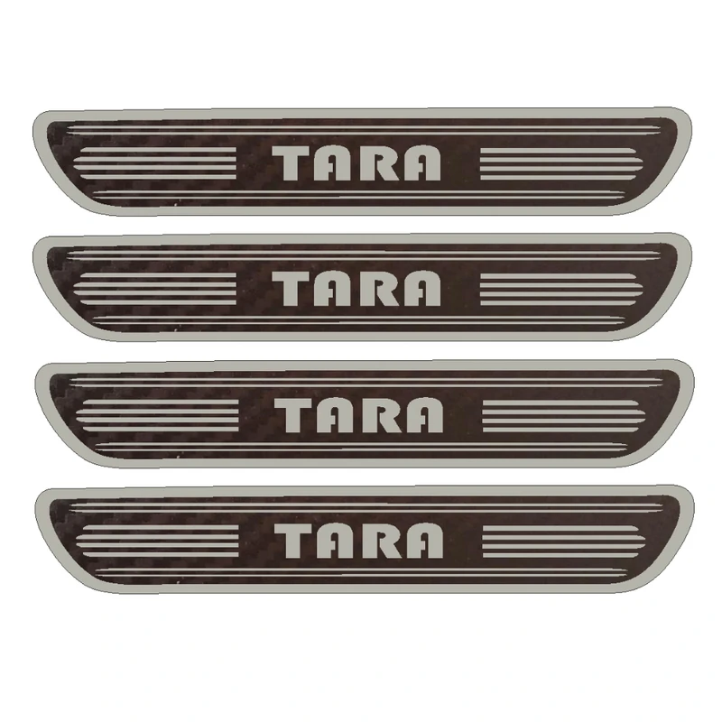  برچسب بدنه خودرو مهدیار مدل کربن کد sp114 مناسب برای تارا بسته 4 عددی 