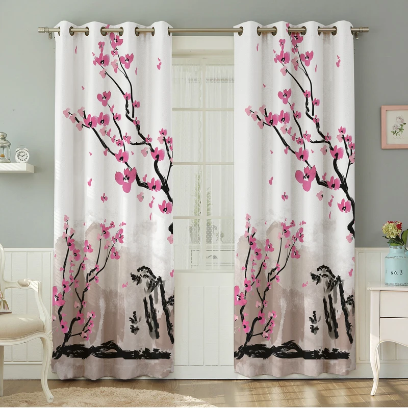 پرده نیروانا طرح گل  مدل هازان کد 8445 سایز 140×280 سانتی متر