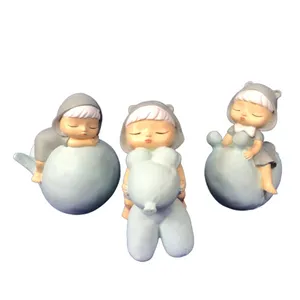 مجسمه دنیا دکوری سرمد مدل دختر بازیگوش کد 1 مجموعه 3 عددی