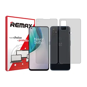 Remax clear screen protector HyGEL model suitable for One Plus Nord N10 5G mobile phone along with the back of the phone