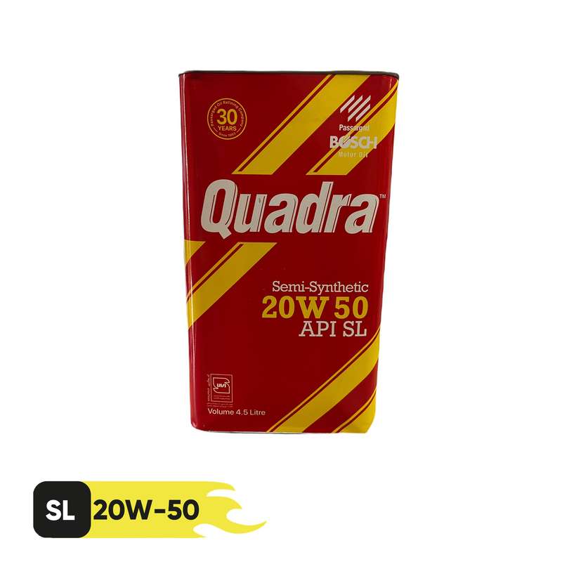 روغن موتور خودرو بوش مدل کوادرا 20W50 SL حجم 4.5 لیتر