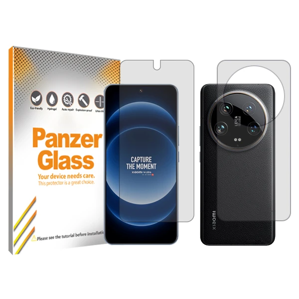 محافظ صفحه نمایش شفاف پنزر گلس مدل Resistant مناسب برای گوشی موبایل شیائومی 14 Ultra به همراه محافظ پشت گوشی