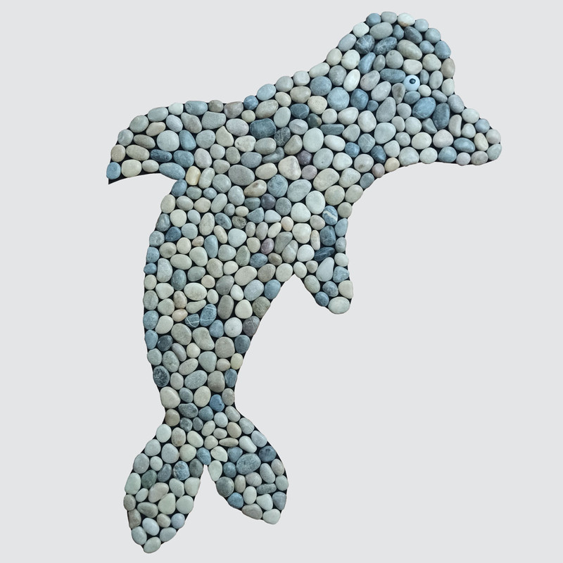 پادری طرح سنگی مدل دلفین ابعاد 95x50 سانتیمتر