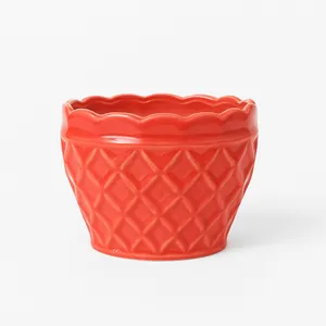 گلدان سرامیکی مدل صدفی کد b55