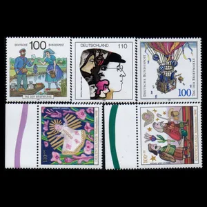 تمبر یادگاری مدل خارجی مجموعه 5 عددی 