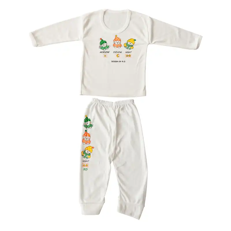 ست تی شرت و شلوار نوزادی مدل A89