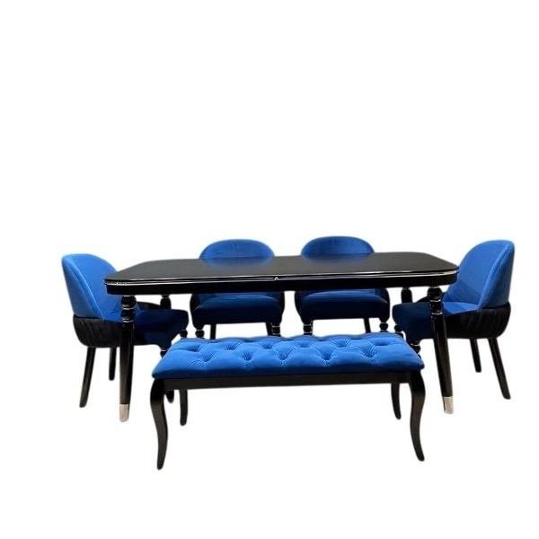 میز و صندلی ناهارخوری شش نفره گروه تولید اسپیناس مدل T-W-906