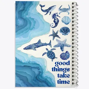 دفتر ژورنال نویسی 50 برگ خندالو مدل نقطه ای طرح دریایی کد N5319