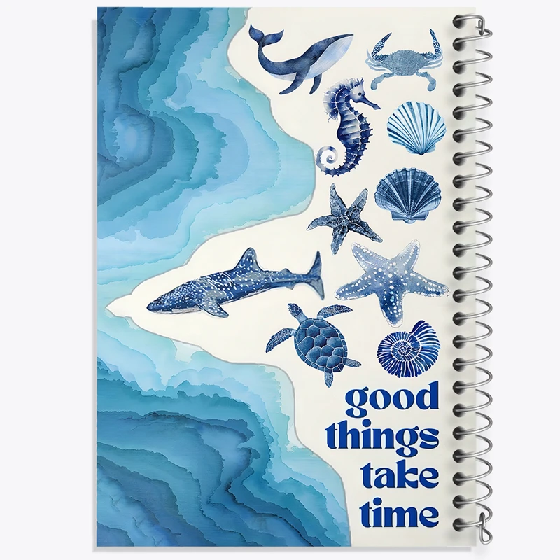 دفتر لیست خرید 50 برگ خندالو طرح دریایی کد N5319