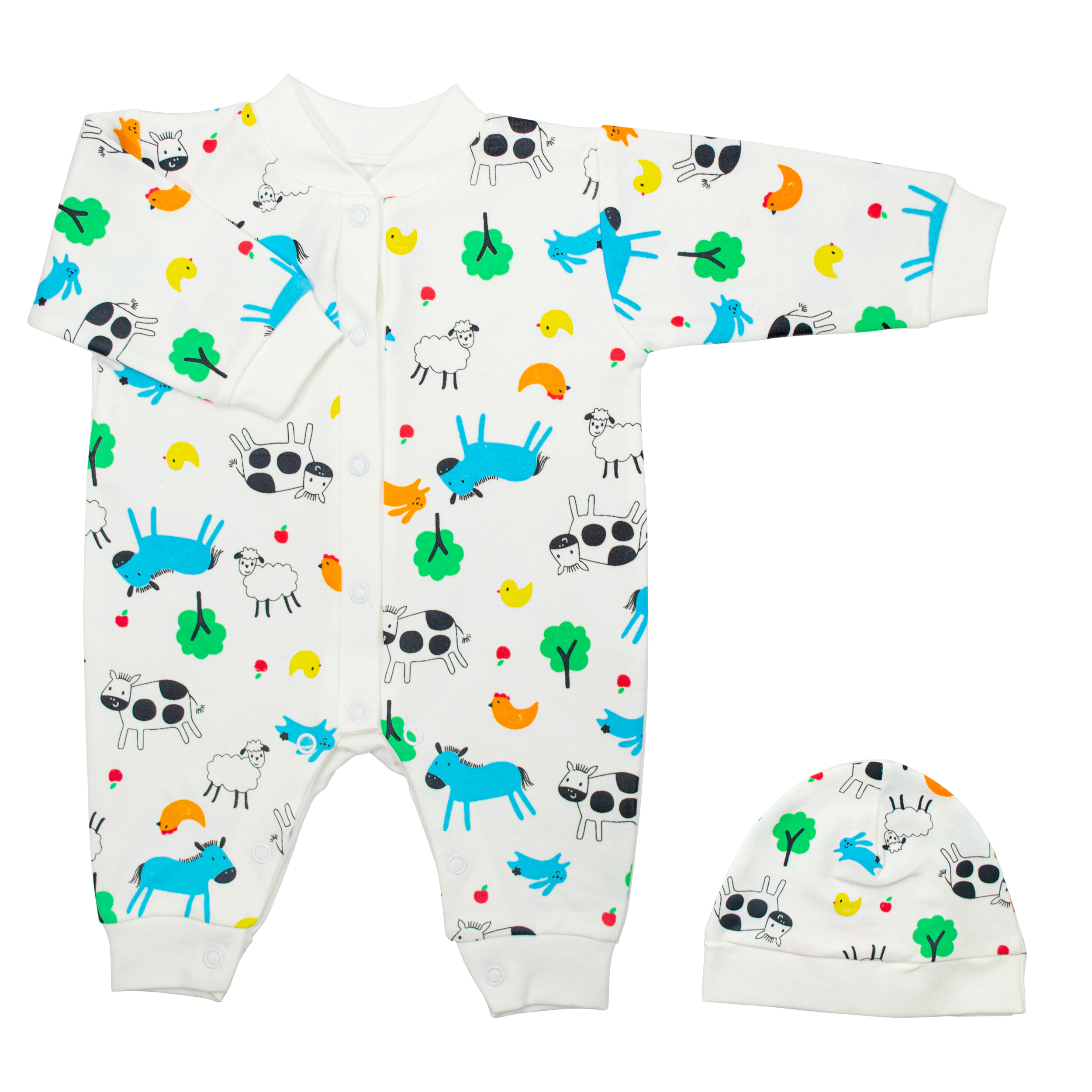 ست سرهمی و کلاه نوزادی مدل گیلان