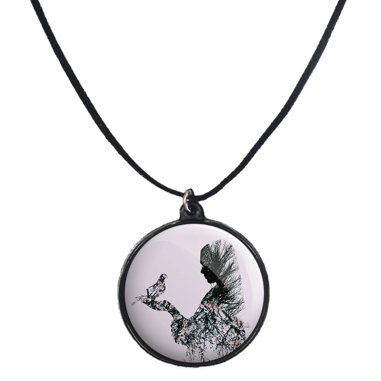 گردنبند پرمانه طرح حجاب کد pmb.24030 مدل دو طرفه