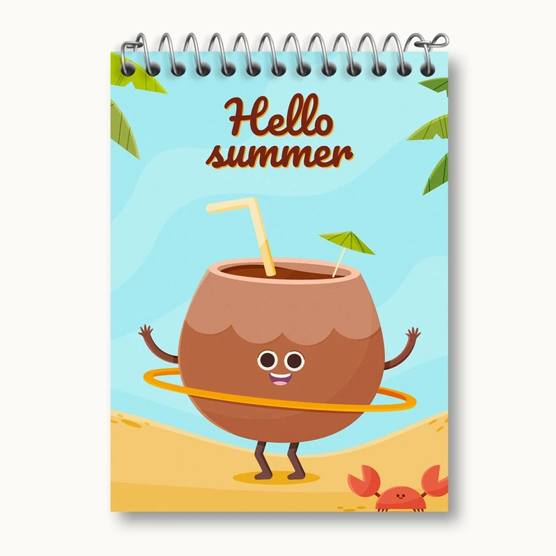 دفتر یادداشت 50 برگ خندالو مدل نارگیل کد 8622