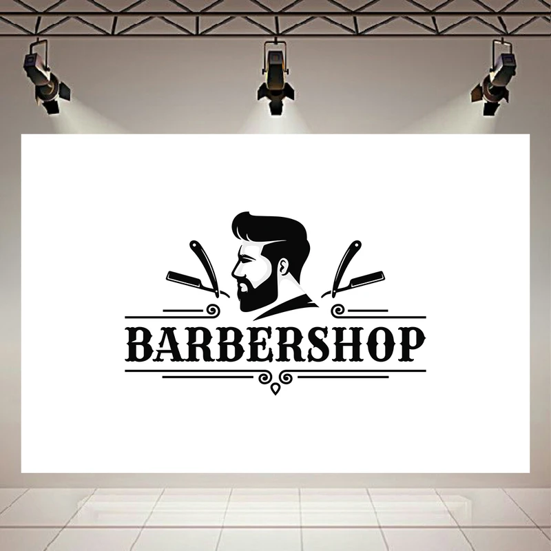 تابلو بوم طرح مخمل مدل آرایشگاه مردانه مدل BARBERSHOP 5 کد PD831
