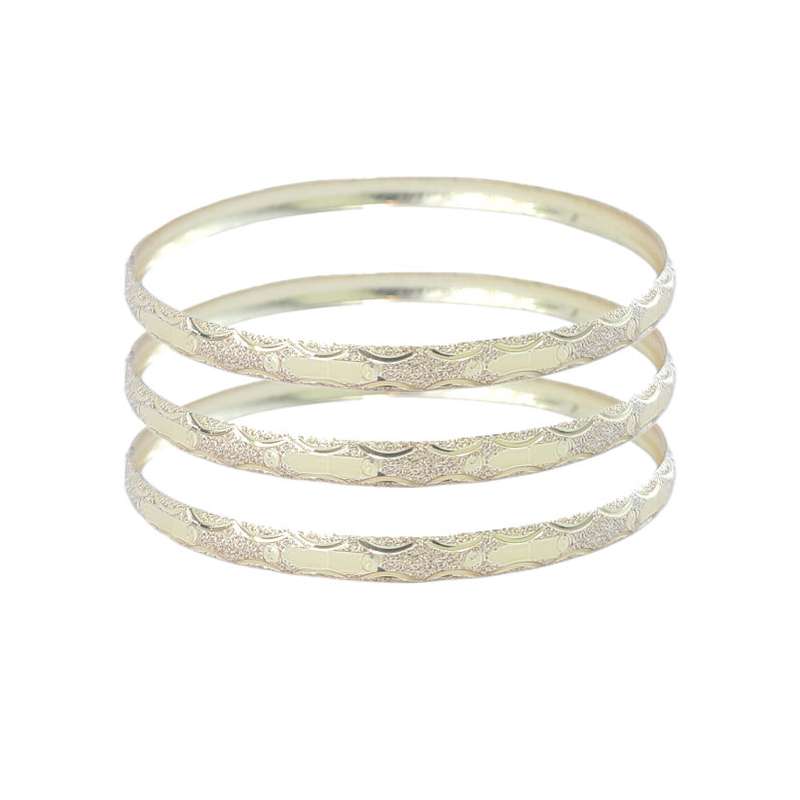 النگو زنانه مدل طلا روس ظریف کد VGL010-2 بسته 3 عددی