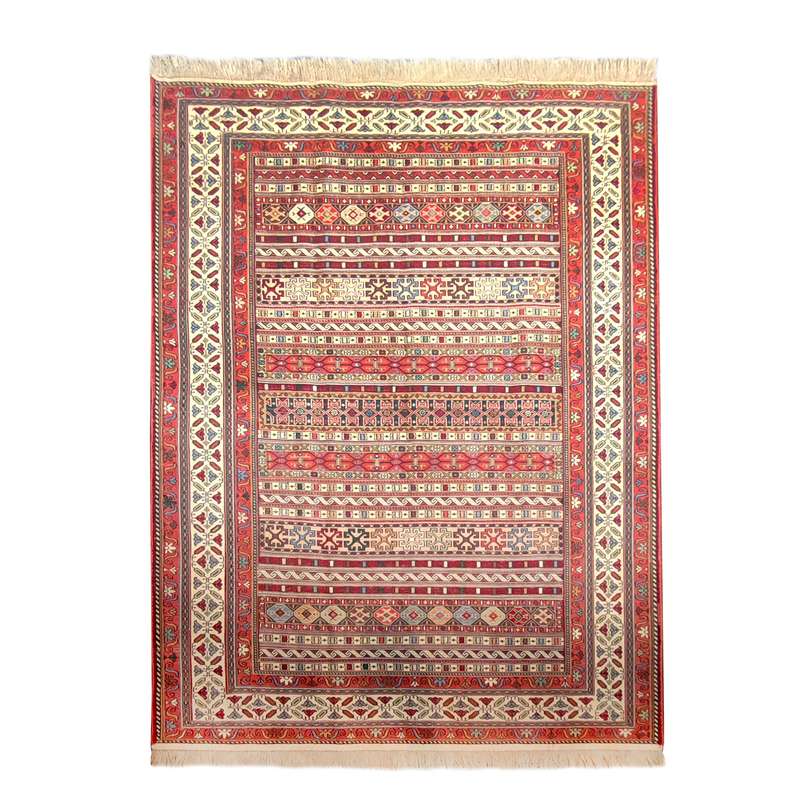 گلیم دستباف سه متری طرح سوزنی مدل AA42