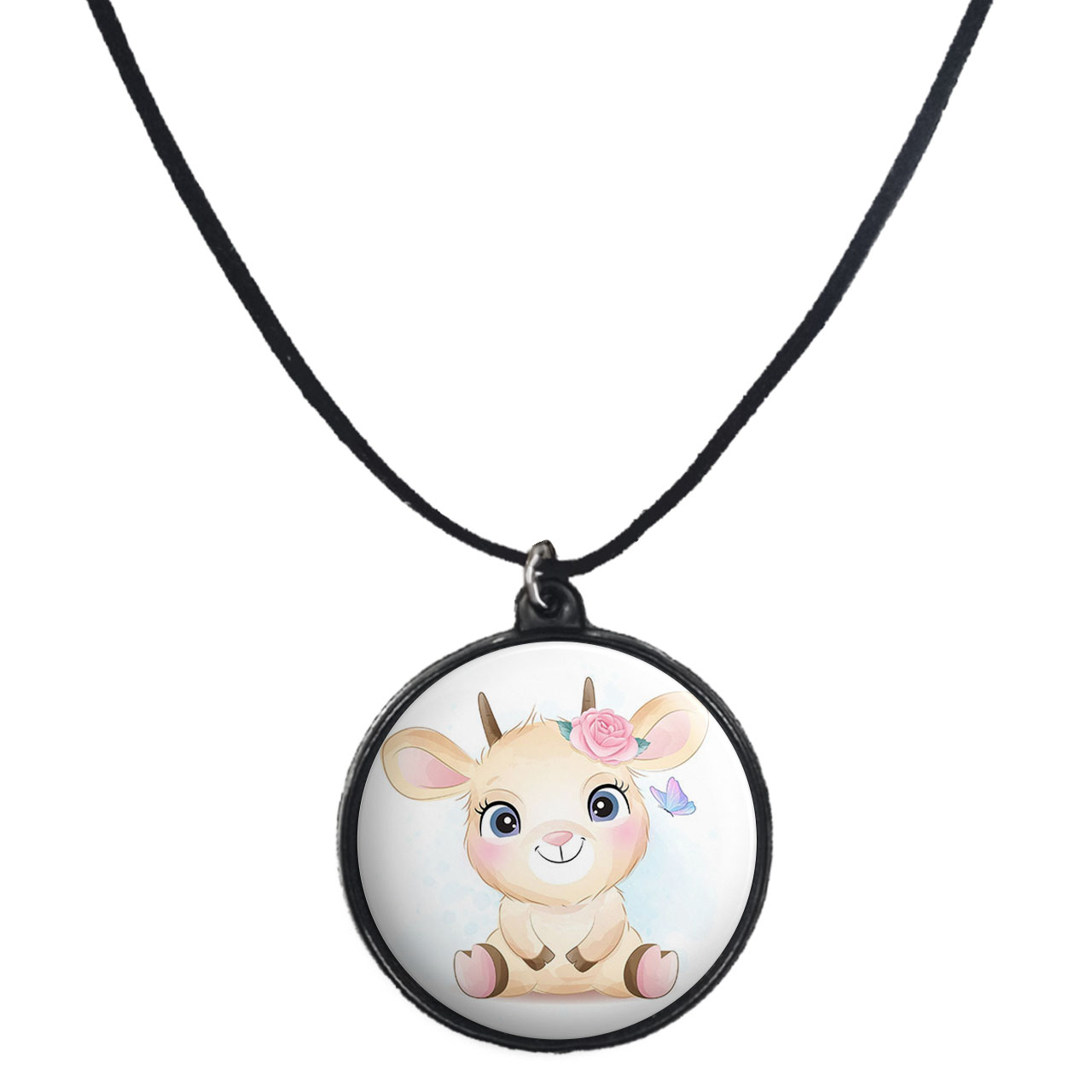 گردنبند پرمانه طرح حیوانات کیوت کد pmb.21366 مدل دو طرفه