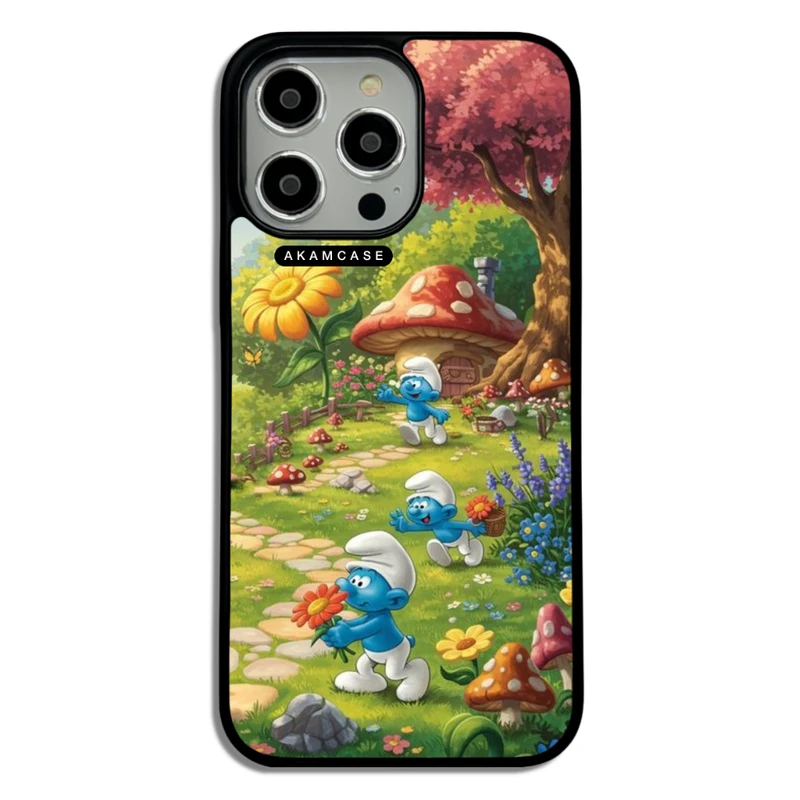 کاور آکام مدل AMC-WA14PROMAX-SMURFS-8 مناسب برای گوشی موبایل اپل iPhone 14 Pro Max
