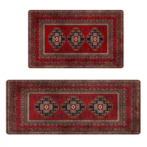   پادری طرح فرش مدل قشقایی کد ML-204 مجموعه دو عددی