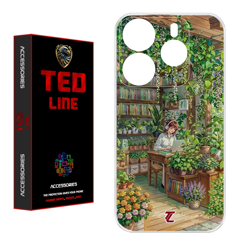 کاور تدلاین طرح دختر کد 1231 مناسب برای گوشی موبایل شیائومی Redmi Note 14 4G