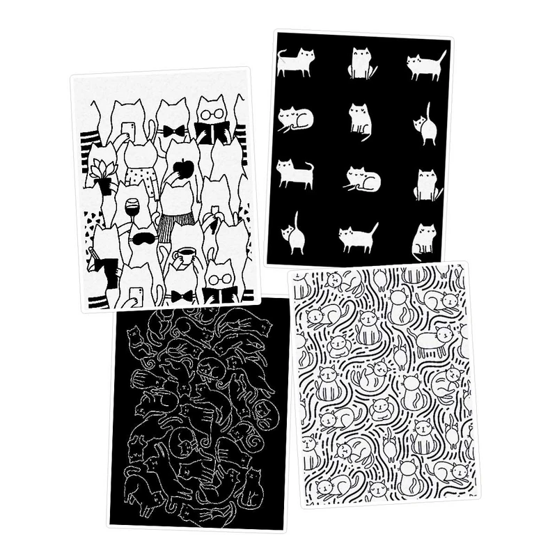   استیکر لپ تاپ ماسا دیزاین طرح CAT کد COLSA مجموعه 4 عددی