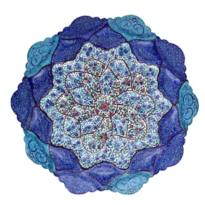 بشقاب گود میناکاری شده گالری مند کد MN57 قطر 16 سانتی‌متر