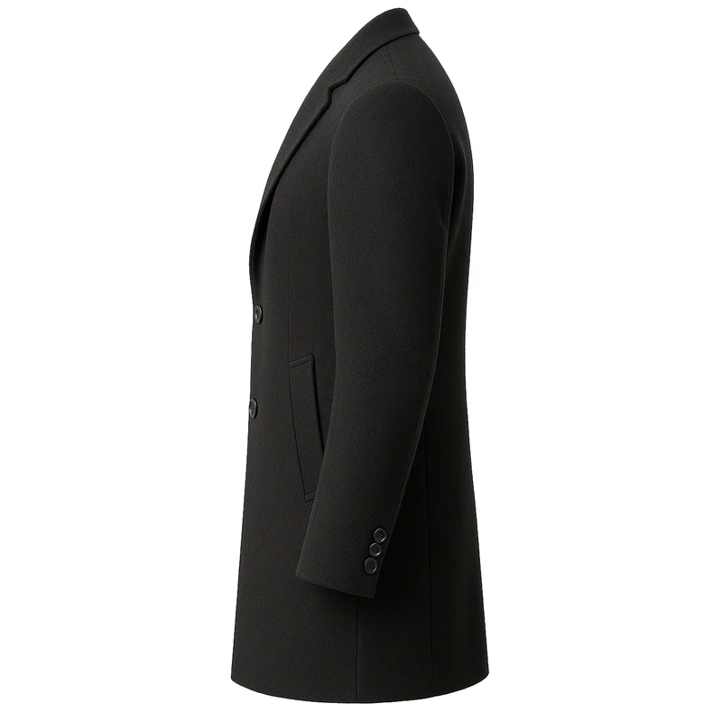عکس شماره 3 : پالتو بلند مردانه فرایین مدل یقه انگلیسی