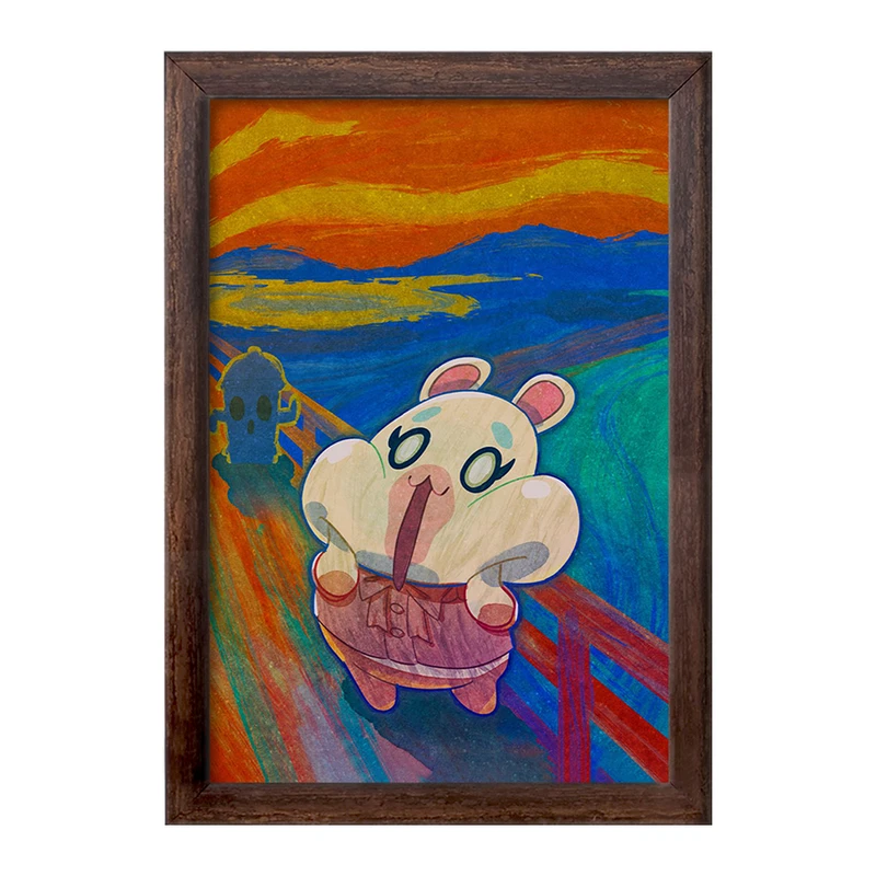 تابلو خندالو طرح بازی انیمال کراسینگ (Animal Crossing) کد 32657