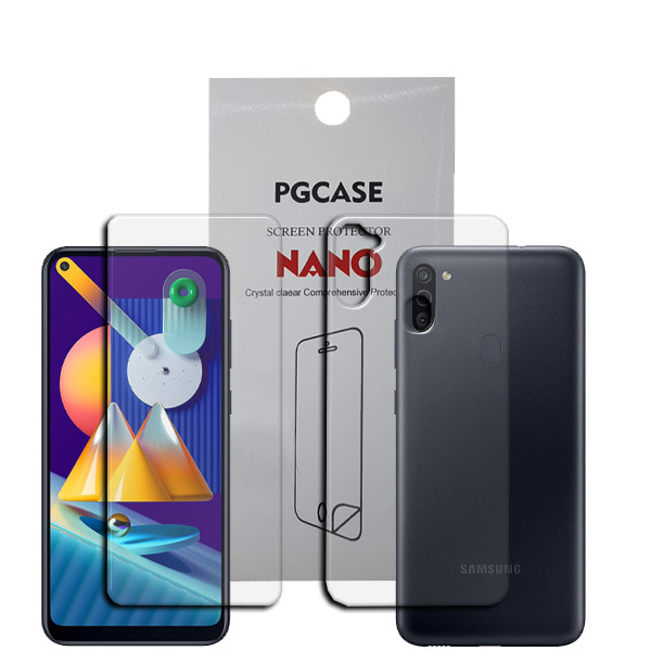 محافظ صفحه نمایش مدل Star Max مناسب برای گوشی موبایل سامسونگ Galaxy M11 به همراه محافظ پشت گوشی